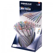 Ручка шариковая масляная PENSAN 'My-Tech Colored', палитра ярких цветов АССОРТИ, 0,7 мм, дисплей, 2240, 2240/S60R-8