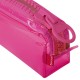 Пенал BRAUBERG с объемной 'тракторной' молнией, 1 отделение, ПВХ, 22х5см, Ultra pink, 272340