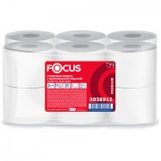 Бумага туалетная с центральной вытяжкой 120 м, FOCUS (T8) Premium, 2-слойная, белый, КОМПЛЕКТ 12 рулонов, 5036915