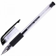 Ручка гелевая с грипом BRAUBERG 'EXTRA GT NEEDLE', ЧЕРНАЯ, игольчатый узел 0,5 мм, линия 0,35 мм, 143918