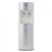 Кулер для воды AEL LD-AEL-28, напольный, НАГРЕВ/ОХЛАЖДЕНИЕ ЭЛЕКТРОННОЕ, 2 крана, белый/серебристый, 00256