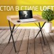 Стол на металлокаркасе BRABIX 'LOFT CD-008', 900х500х780 мм, цвет дуб натуральный, 641865