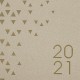Ежедневник датированный 2021 А5 (138х213 мм) BRAUBERG 'Glance', кожзам, серебристый, 111479