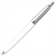Ручка шариковая PARKER 'Jotter Orig White', корпус белый, детали нержавеющая сталь, синяя, RG0032930