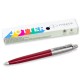 Ручка шариковая PARKER 'Jotter Plastic CT', корпус красный, ежедневник А5 красный, пакет, 880897