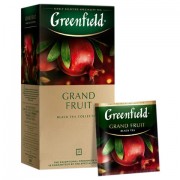 Чай GREENFIELD 'Grand Fruit' черный с гранатом, гибискусом, розмарином, 25 пакетиков в конвертах по 1,5 г, 1387-10