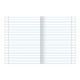 Тетрадь 12 л. BRAUBERG 'ЭКО', линия, обложка плотная мелованная бумага, АССОРТИ (5 видов), 105672