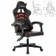 Кресло компьютерное BRABIX 'Shooter GM-123', 2 подушки, экокожа, черное/красное, 533190