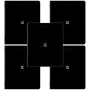 Тетради ДЭК А5 48 л. КОМПЛЕКТ 5 шт. BRAUBERG, скоба, клетка, SoftTouch, 'GLOOM', 404964