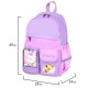 Рюкзак BRAUBERG PASTEL с термонашивками в комплекте, 'Not today', сиреневый, 40х29х14 см, 273127