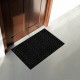 Коврик придверный 60х90 см, ЧЕРНЫЙ, грязезащитный, 430 г/м2, фактурный рисунок АЛМАЗ, ЛЮБАША, 701054