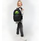 Рюкзак BRAUBERG FASHION CITY универсальный, 2 отделения, 'Green Spider', черный, 46х31х15 см, 273839