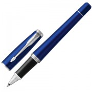 Ручка-роллер PARKER 'Urban Core Nightsky Blue CT', корпус темно-синий лак, хромированные детали, черная, 1931589