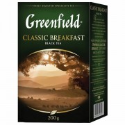 Чай GREENFIELD (Гринфилд) 'Classic Breakfast', черный, листовой, 200 г, картонная коробка, 0792-10