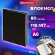 Блокнот МАЛЫЙ ФОРМАТ 110х147 мм, А6, 80 л., твердый, клетка, BRAUBERG 'Minimal', черный, 116444