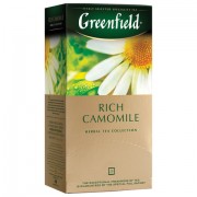 Чай GREENFIELD (Гринфилд) 'Rich Camomile' ('Ромашковый'), травяной, 25 пакетиков в конвертах по 1,5 г, 0432-10