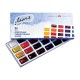Краски акварельные художественные 'Ладога', 24 цвета, кювета 2,5 мл, картонная коробка, 2041026