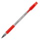 Ручка шариковая BRAUBERG 'BP-GT', КРАСНАЯ, корпус прозрачный, стандартный узел 0,7 мм, линия письма 0,35 мм, 144007
