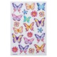 Наклейки гелевые 'Пастельные бабочки', многоразовые, с блестками, 10х15 см, ЮНЛАНДИЯ, 661780