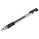 Ручка гелевая с грипом STAFF 'Basic Needle' GP-679, ЧЕРНАЯ, игольчатый узел 0,5 мм, линия письма 0,35 мм, 143679