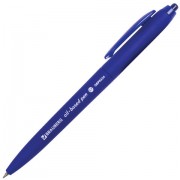 Ручка шариковая масляная автоматическая BRAUBERG 'Sky Blue', СИНЯЯ, soft-touch, узел 0,7 мм, линия письма 0,35 мм, 142946