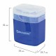 Точилка BRAUBERG 'OfficeBox', с контейнером и крышкой, прямоугольная, в упаковке с подвесом, ассорти, 222494