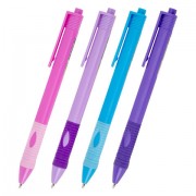 Ручка шариковая автоматическая эргономичная с грипом STAFF 'Profit 500 PASTEL COLOR', СИНЯЯ, узел 0,7 мм, линия письма 0,35 мм, 144492