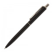 Ручка бизнес-класса шариковая BRAUBERG Larghetto, СИНЯЯ, корпус черный с хромом, лини, 143476