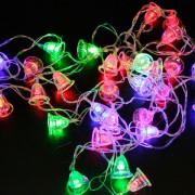 Электрогирлянда светодиодная 'КОЛОКОЛЬЧИКИ', 30 ламп, 5 м, многоцветная, 56804
