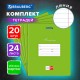 Тетради ДЭК 24 л., КОМПЛЕКТ 20 шт., BRAUBERG КЛАССИКА, линия, обложка картон, ЗЕЛЕНАЯ, 106975