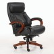 Кресло офисное BRABIX PREMIUM 'Infinity EX-707', дерево, натуральная кожа, черное, 531826