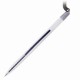 Ручка шариковая настольная BRAUBERG 'Counter Pen', СИНЯЯ, пружинка, корпус серебристый, 0,5 мм, 143258