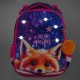 Ранец BRAUBERG PREMIUM, 2 отделения, с брелоком, 'Cute fox', LED-ЛАМПОЧКИ, 38х29х16 см, 272019