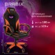 Кресло компьютерное BRABIX 'Accent GM-161', TW/экокожа, черное/оранжевое, 532577, 7083505
