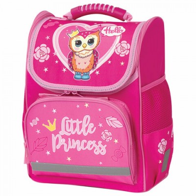 Ранец ПИФАГОР BASIC, с эргономичной спинкой, 'OWL PRINCESS', 35х28х18 см, 228809