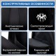 Рюкзак BRAUBERG CONCEPT универсальный, 2 отделения, светоотражающий принт, 'Gray Spider', 45х30х18 см, 273847