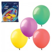 Шары воздушные 7' (18 см), комплект 100 шт., 12 пастельных цветов, в пакете, 1101-0022