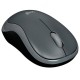 Мышь беспроводная LOGITECH M185, 2 кнопки + 1 колесо-кнопка, оптическая, черно-серая