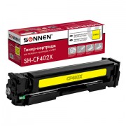 Картридж лазерный SONNEN (SH-CF402X) для HP LJ Pro M277/M252 ВЫСШЕЕ КАЧЕСТВО желтый, 2300 страниц, 363944