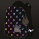 Ранец BRAUBERG LUMINOUS, 2 отделения, с брелоком, 'Paws', СВЕТЯЩИЙСЯ РИСУНОК, 38х29х16 см, 271366