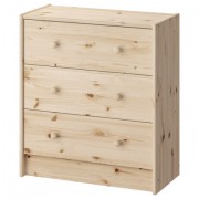 Комод деревянный, сосна, BRABIX 'Scandi Wood SC-001' РАСТ, 620х300х700 мм, 3 ящика, 641890, 008.02.35