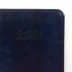Ежедневник датированный 2021 А5 (138x213 мм) BRAUBERG 'Legend', кожзам, магнитная застежка, синий, 111446
