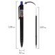 Ручка шариковая масляная автоматическая BRAUBERG 'BLACK PEN RT', СИНЯЯ, игольчатый наконечник 0,7 мм, линия письма 0,35 мм, 144326