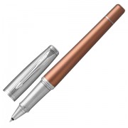 Ручка-роллер PARKER 'Urban Premium Orange CT', корпус светло-коричневый, хромированные детали, черная, 1931626