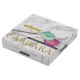 Ластик BRUNO VISCONTI 'Carrara Bright', 31х40х8 мм, овальный, ассорти, 42-0090