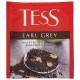 Чай TESS 'Earl Grey' черный с бергамотом с цедрой лимона, 100 пакетиков в конвертах по 1,8 г, 1251-09