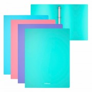 Папка на 4 кольцах ERICH KRAUSE 'Diagonal Pastel', 24 мм, до 150 листов, ассорти, 0,6 мм, 49978