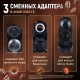 Кофемашина капсульная 3 в 1 для молотого кофе и капсул DOLCE GUSTO и NESPRESSO, SONNEN CM510G, 1450 Вт, 0,6 л, графит, 457339