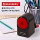 Точилка механическая BRAUBERG 'ULTRA', для чернографитных и цветных карандашей, крепление к столу, корпус черный с красным, 228626