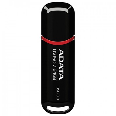 Флеш-диск 64 GB A-DATA UV150 USB 3.0, черный, AUV150-64G-RBK